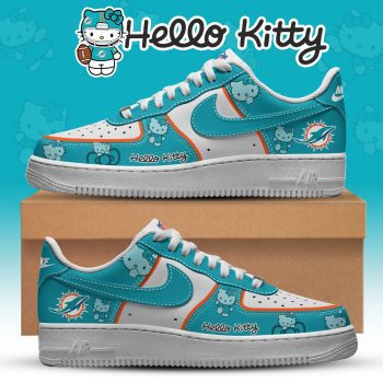 Miami Dolphins x Hello Kitty Air Force 1 Sneakers Limited Edition