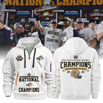 Montana State Football CHAMPIONS ONCE AGAIN Hoodie 2025 Limited Edition BKH1049
