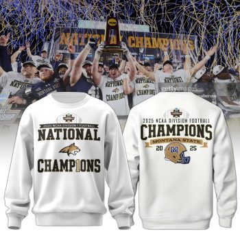 Montana State Football CHAMPIONS ONCE AGAIN Hoodie 2025 Limited Edition BKH1053