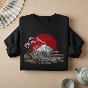 Sakura Sun Zen Aesthetic Cottagecore Nature Art
