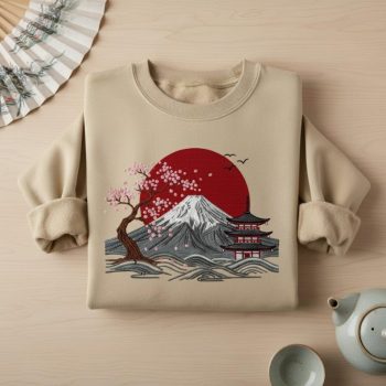 Mount Fuji Landscape Sweatshirt