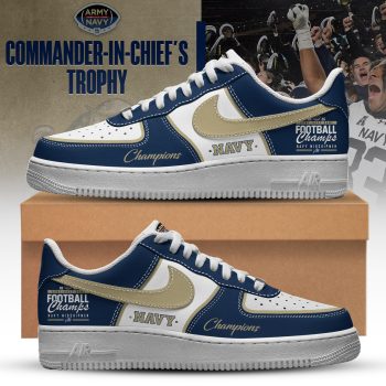 Navy Midshipmen Champions Blue Air Force 1 Sneakers