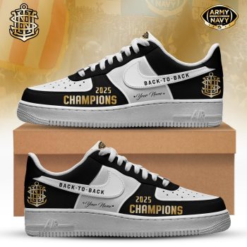 Navy Midshipmen Champions White Air Force 1 Sneakers