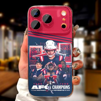 New England Patriots 2025 AFC Champions Phone Case  CHAMP202611