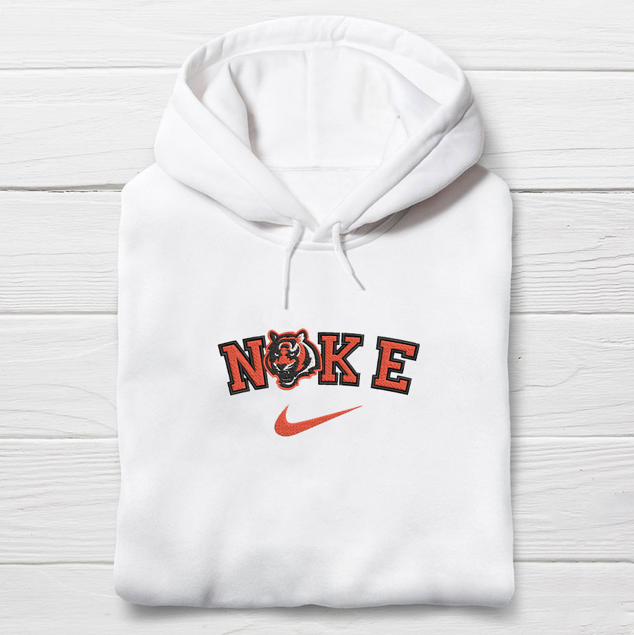 Nike-Cincinnati-Bengals-Logo-Embroidered-Unisex-Hoodie-EBH2246 Nike Cincinnati Bengals Logo Embroidered Unisex Hoodie EBH2246