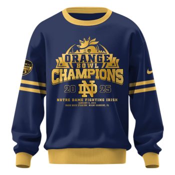 Notre Dame Fighting Irish NCAA Orange Bowl Champions Performance Unisex Sweatshirt 2025