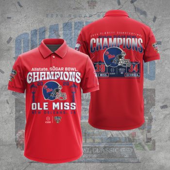Ole Miss Rebels Football Polo Shirt CNR1115