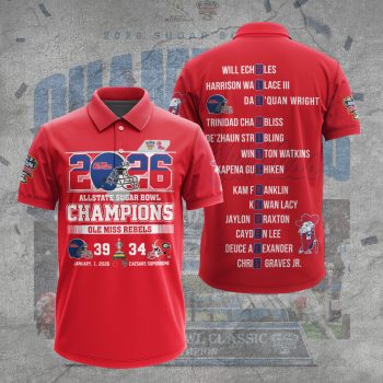Ole Miss Rebels Football Polo Shirt CNR1117