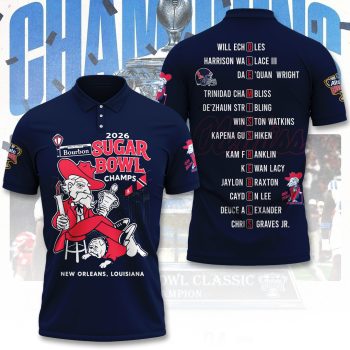 Ole Miss Rebels Football Polo Shirt CNR1129
