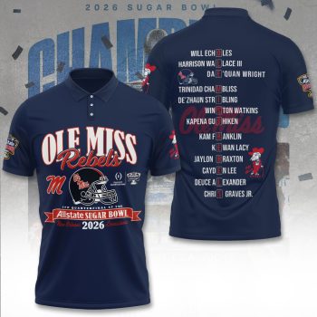 Ole Miss Rebels Football Polo Shirt CNR1131