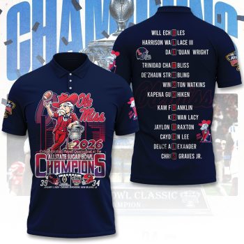 Ole Miss Rebels Football Polo Shirt CNR1134