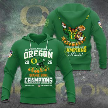 Oregon Ducks Football Unisex Performance Hoodie CHAMP2030