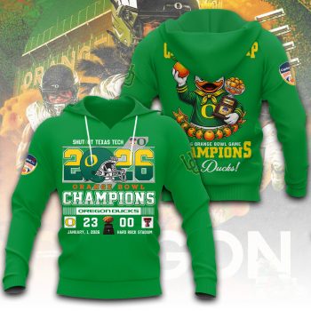 Oregon Ducks Football Unisex Performance Hoodie CHAMP2034