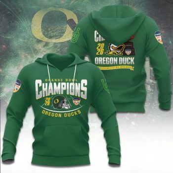 Oregon Ducks Football Unisex Performance Hoodie CHAMP2036