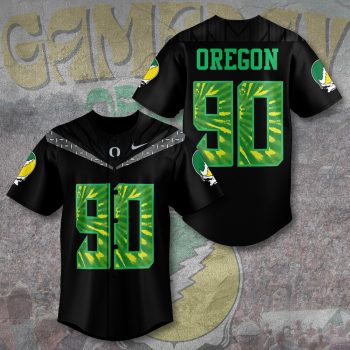 Oregon Ducks Football x Grateful Dead Baseball Jersey CHAMP2026