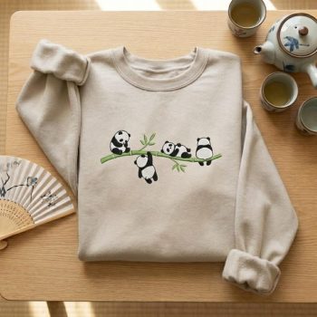 Panda Embroidered Sweatshirt