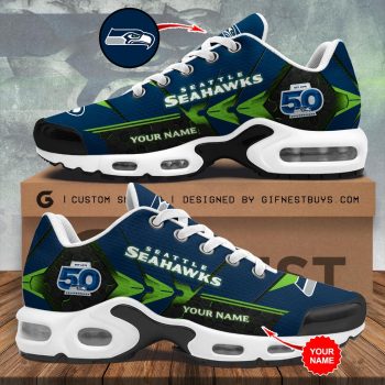 Personalized Seattle Seahawks 50th Anniversary Air Max Shoes SPBLX202671