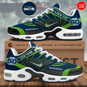 Personalized Seattle Seahawks 50th Anniversary Air Max Shoes SPBLX202675