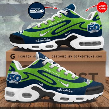 Personalized Seattle Seahawks 50th Anniversary Air Max Shoes SPBLX202682
