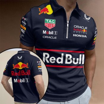 Red Bull Racing 2025 Zip Polo Shirt ZPL1004