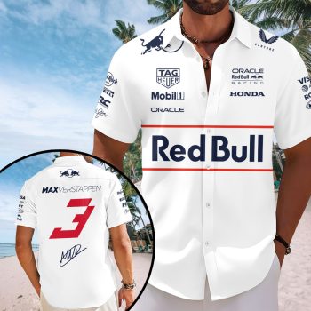 Red Bull Racing x Max Verstappen Short Sleeve Button-Down Shirt CNR1086