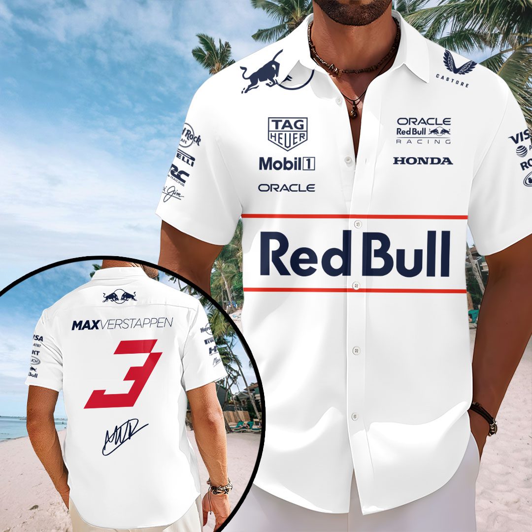 Red-Bull-Racing-x-Max-Verstappen-Short-Sleeve-Button-Down-Shirt-CNR1086 Red Bull Racing x Max Verstappen Short Sleeve Button-Down Shirt CNR1086