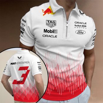 Red Bull Racing x Max Verstappen Zip Polo Shirt ZPL1000