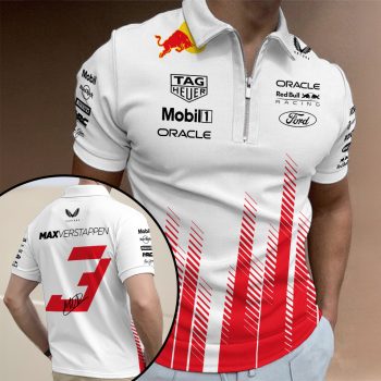 Red Bull Racing x Max Verstappen Zip Polo Shirt ZPL1005
