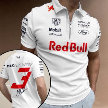 Red Bull Racing x Max Verstappen Zip Polo Shirt ZPL1012