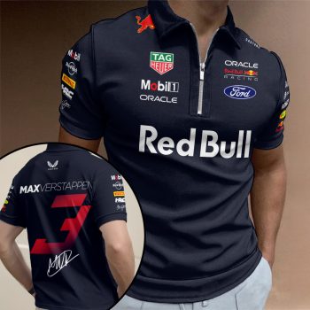Red Bull Racing x Max Verstappen Zip Polo Shirt ZPL1014