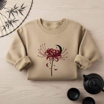 Red Spider Lily Moon Aesthetic Sweatshirt