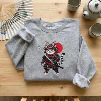 Neko Warrior Japanese Streetwear Anime Style