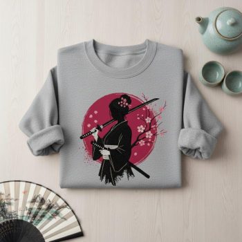 Japanese Warrior Cherry Blossom Zen Art