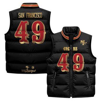 San Francisco 49ers "Rivalries" Puffer Vest - Black Rivalries / #49 San Francisco