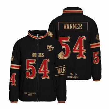 San Francisco 49ers Rivalry Series Stand Collar Puffer Jacket - Fred Warner - 54