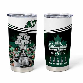 Saskatchewan Roughriders 2025 Grey Cup Champions Tumbler Cup NDT1328
