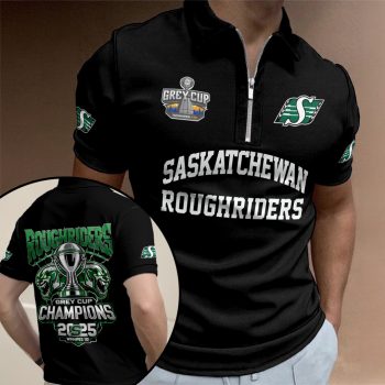 Saskatchewan Roughriders 2025 Zip Polo Shirt ZPL1042