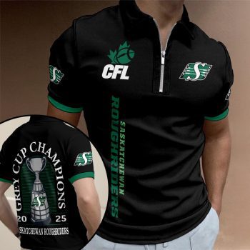 Saskatchewan Roughriders Zip Polo Shirt ZPL1038
