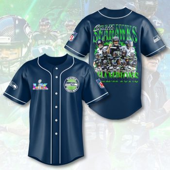 Seattle Seahawks 2025/26 NFC Champions Baseball Jersey SPBLX202603