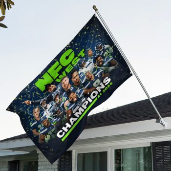 Seattle Seahawks 3D Double-side House Flag SPBLX202653