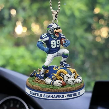 Seattle Seahawks Custom shape 2-sided Acrylic Car Ornament SPBLX202643