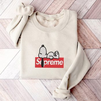 Snoopy Dog Supreme Embroidered Sweatshirt EBS2265