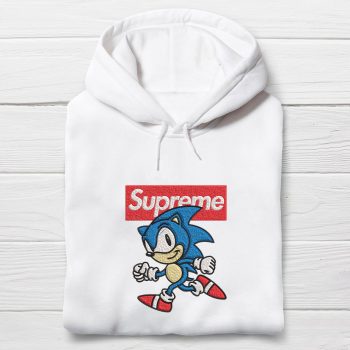 Sonic Supreme Embroidered Unisex Hoodie EBH2266