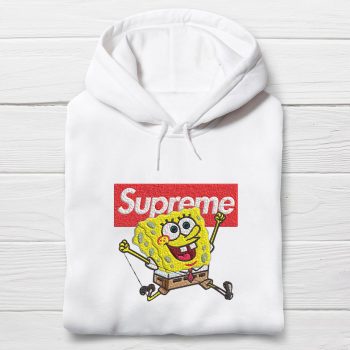 Spongebob Squarepants Supreme Embroidered Unisex Hoodie EBH2261