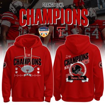 Texas Tech Red Raiders Special Orange Bowl Champions Limited Edition Hoodie BKH1142