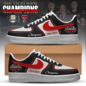 Texas Tech Red Raiders x Big 12 Champions 2025 Air Force 1 Sneakers Limited Edition