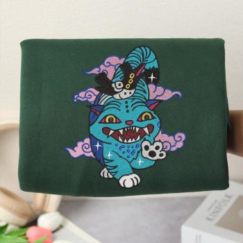 Tiger Demon Hunter Embroidered Sweatshirt