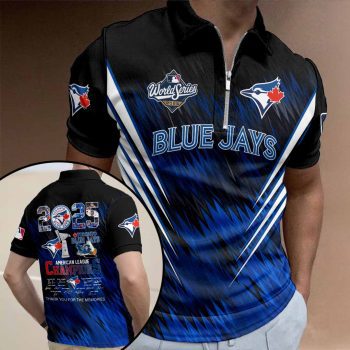 Toronto Blue Jays 2025 American League Champions Zip Polo Shirt ZPL1055