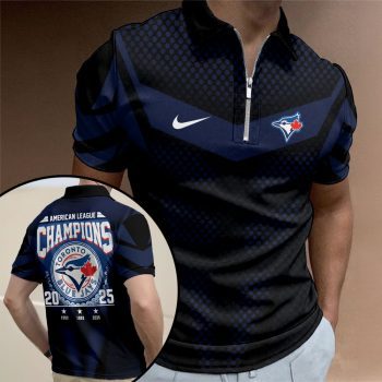Toronto Blue Jays Zip Polo Shirt ZPL1025