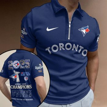 Toronto Blue Jays Zip Polo Shirt ZPL1040